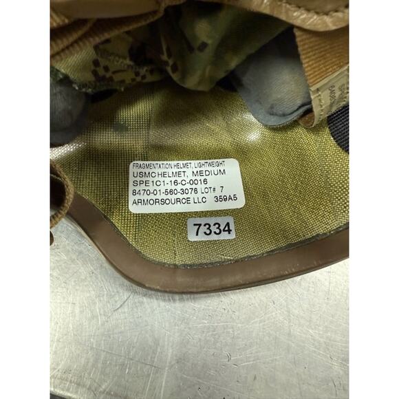 NEW ArmourSource U.S.M.C Fragmentation Lightweight Ballistic  NEW ArmourSource U.S.M.C Fragmentation Lightweight Ballistic Helmet Green Size M